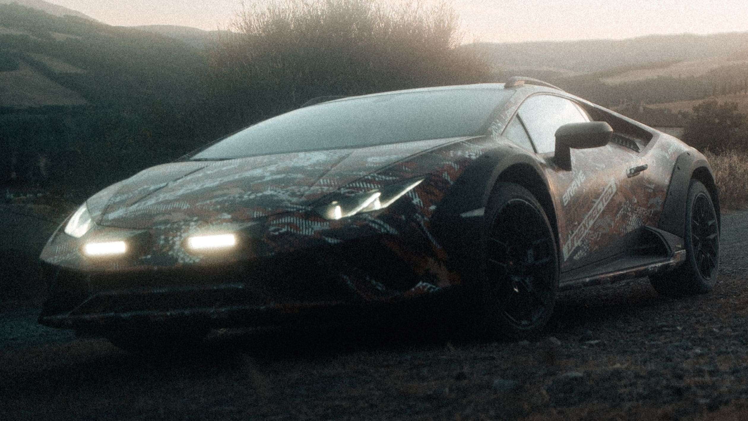 Lamborghini Huracan Sterrato official reveal - front (night)