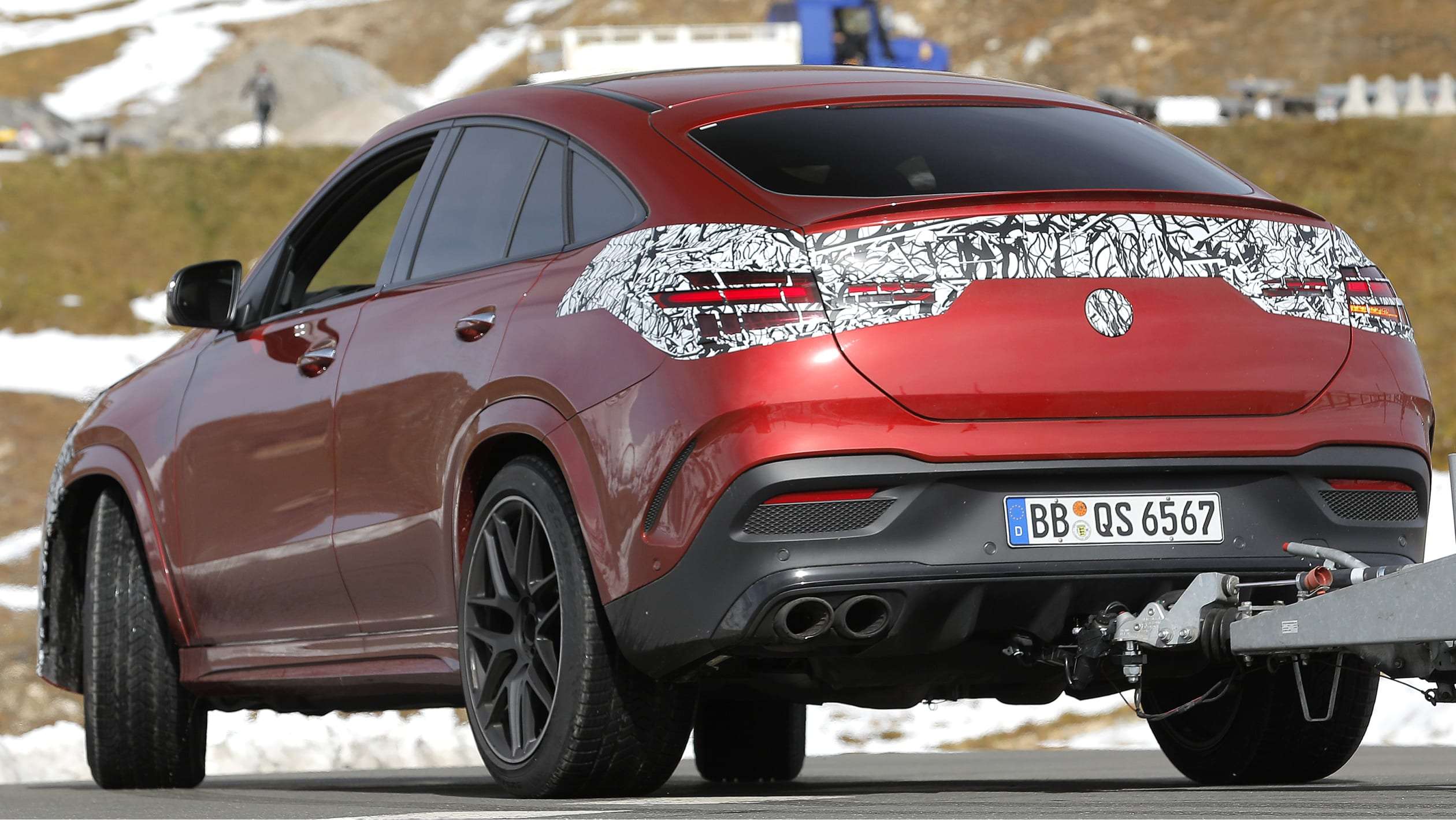 Mercedes GLE Coupe testing - rear