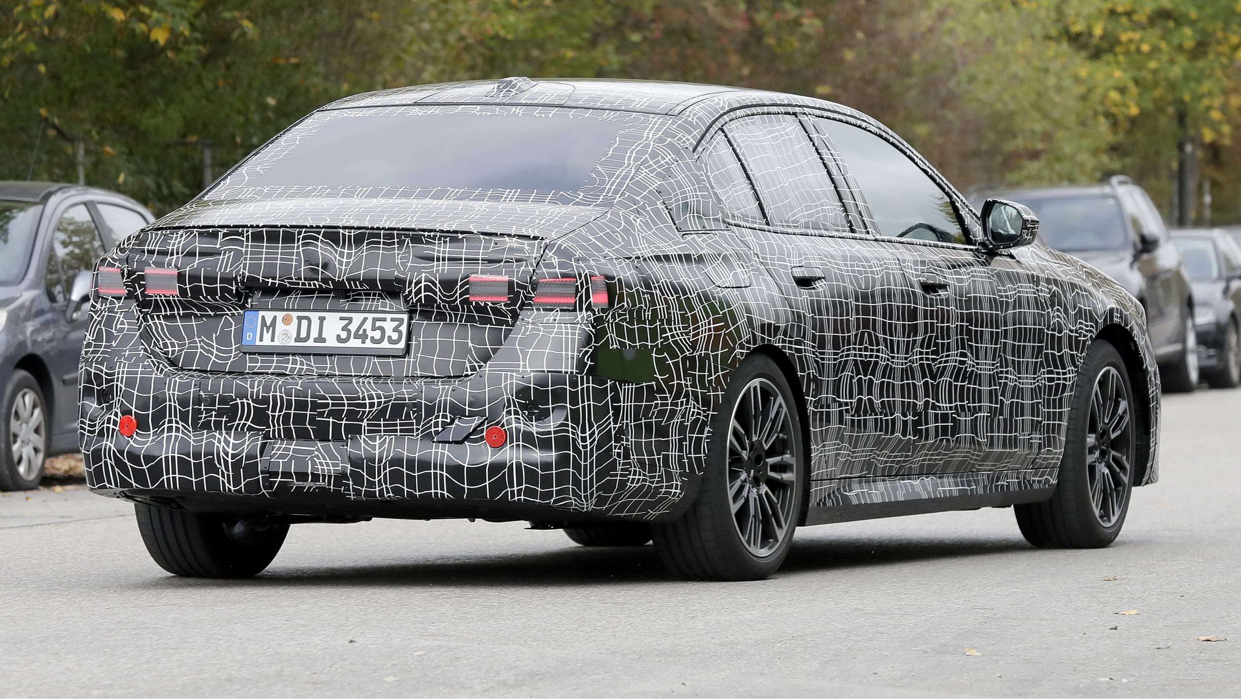 2023 BMW 5 Series (camouflaged) - rear cornering