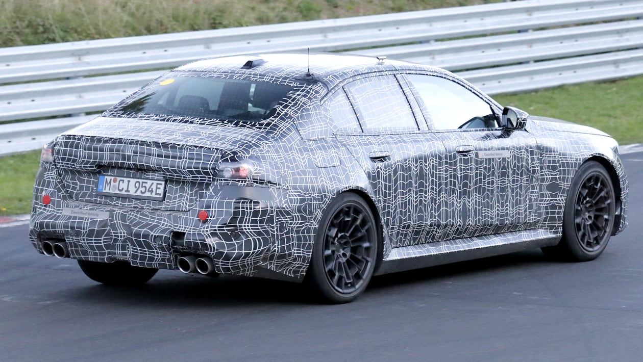 Тесты BMW M5 Hybrid на Нюрбургринге — задняя/правая сторона