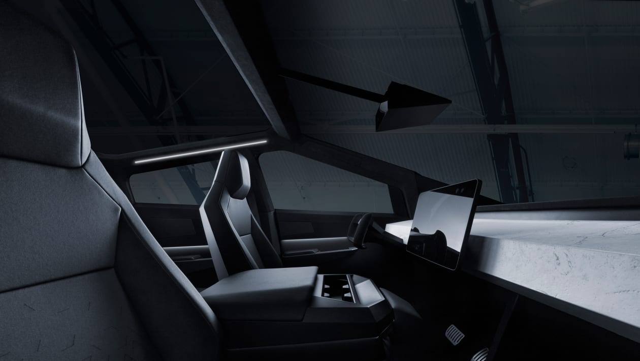 Tesla Cybertruck — передние сиденья