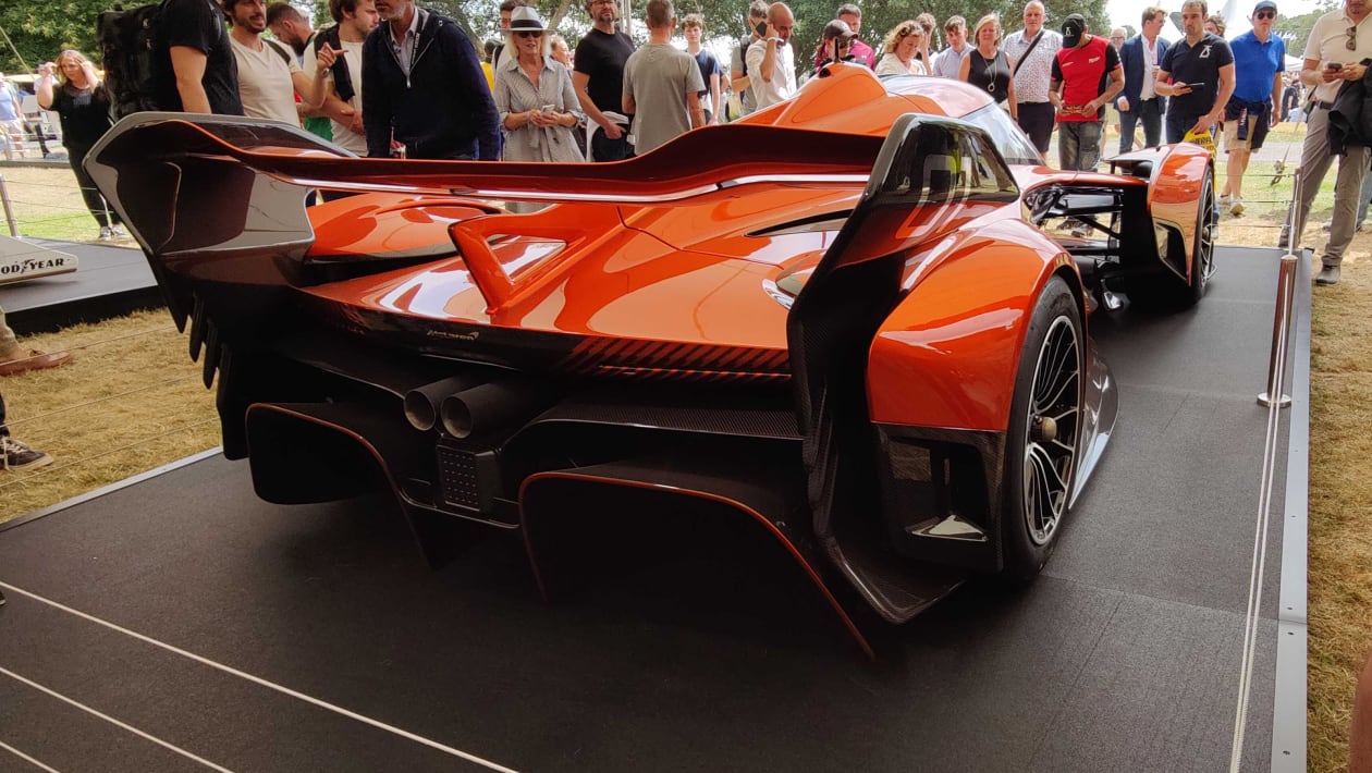 McLaren Solus GT на Фестивале скорости в Гудвуде — сзади