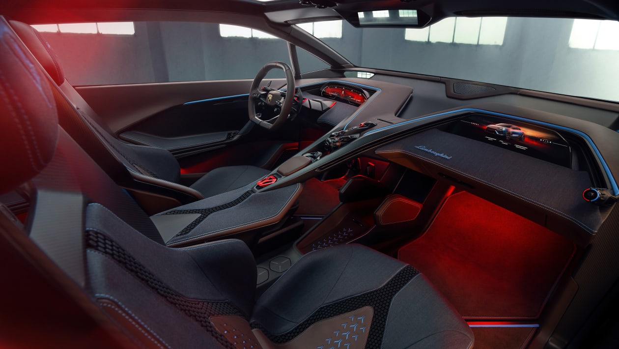 Концептуальные внутренние сиденья Lamborghini Lanzador